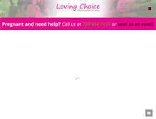 Tablet Screenshot of lovingchoice.org